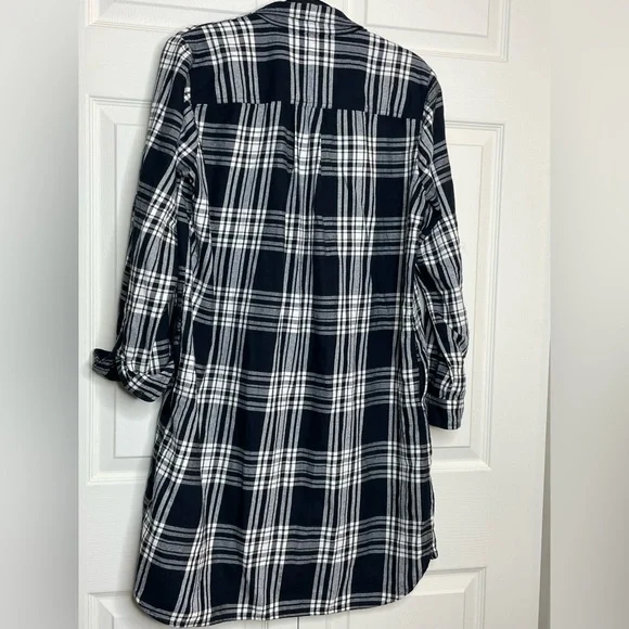 Madewell Flannel Daywalk Shirtdress in Glendale plaid size Medium - Picture 5 of 9